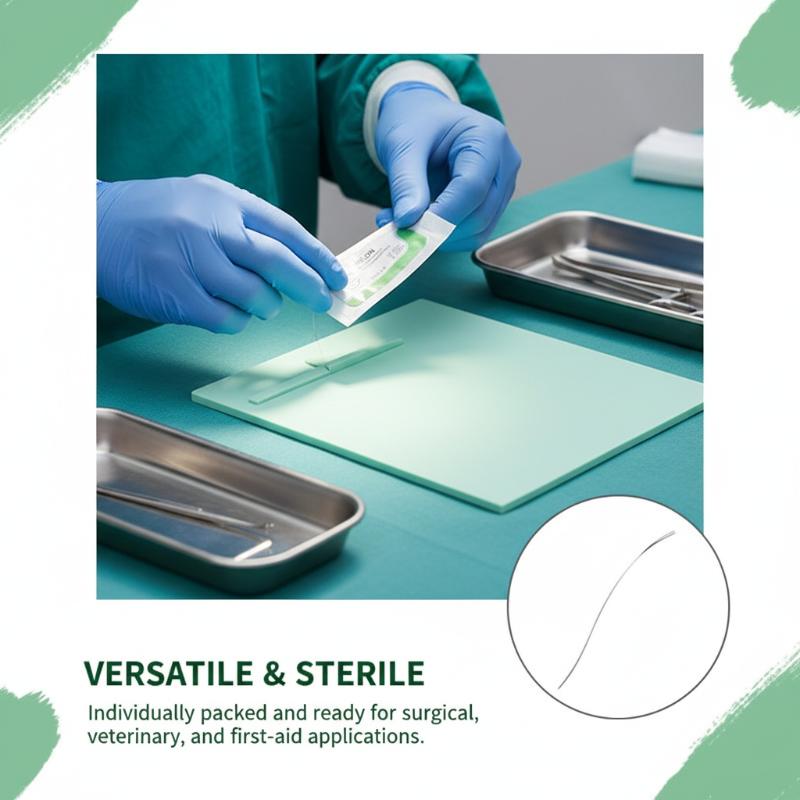 Medical Lab Kit - 나일론 수술용 봉합 키트 12개입 2.0