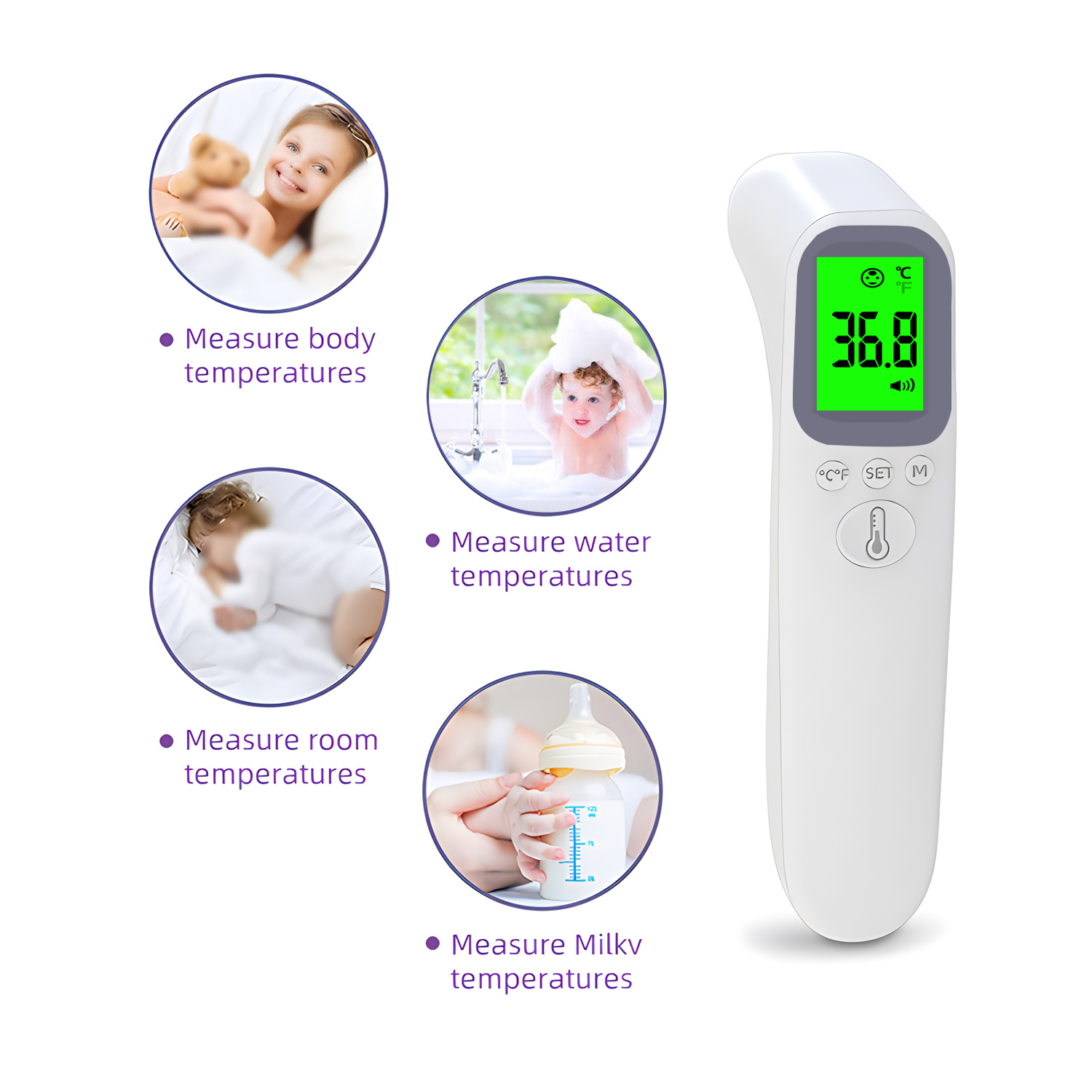 의료용 디지털 비접촉식 온도계 적외선 온도계 이마 귀  - Digital Thermometer Infrared 리뷰 및 가격