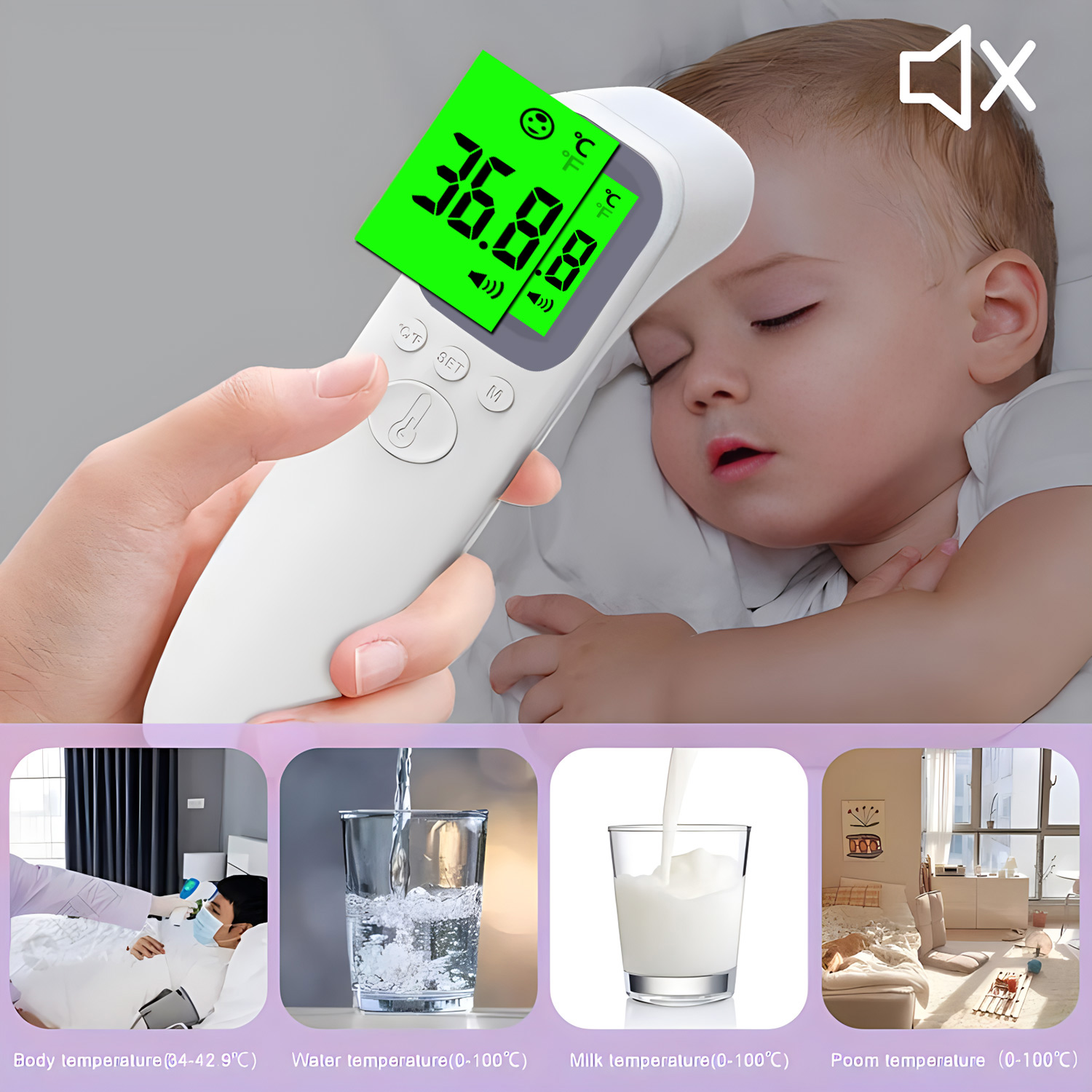 의료용 디지털 비접촉식 온도계 적외선 온도계 이마 귀  - Digital Thermometer Infrared 리뷰 및 가격