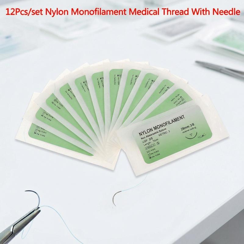 나일론 모노필라멘트 봉합 연습 키트 12개 의료용 바늘 - Medical Lab Kit 리뷰 및 가격