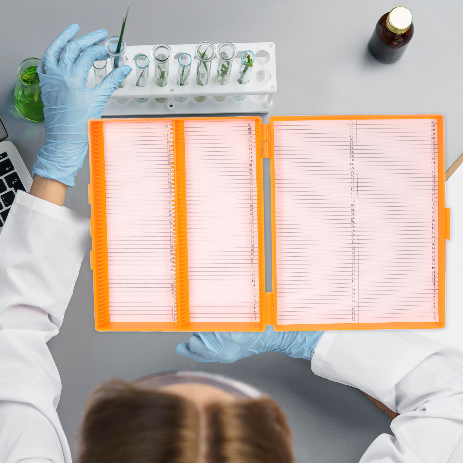 100개입 병리학 슬라이드 박스 투명 뚜껑 대용량 현미 - Pathology Slide Storage 리뷰 및 가격